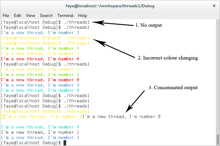 multi-threaded programming issues