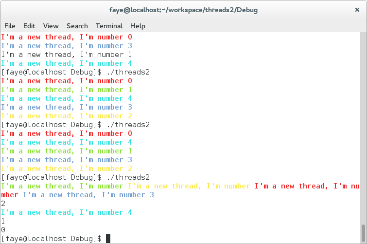 multi-threaded concatenated output