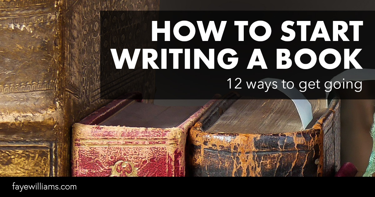 how to start writing a book