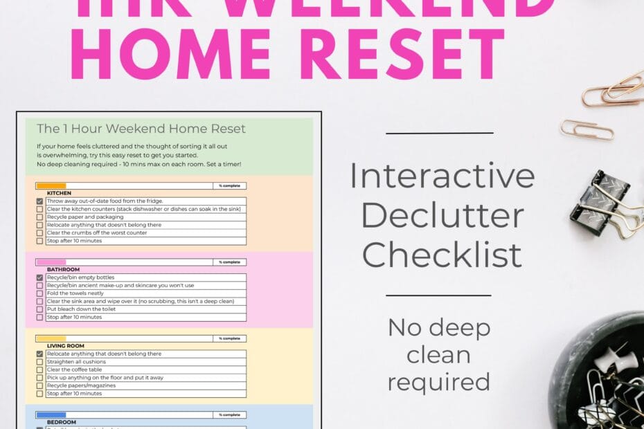 1hr weekend home reset